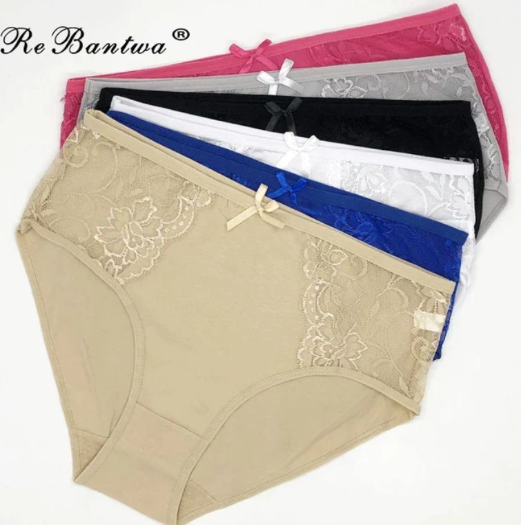 Buy Pack of 3 Cotton Half Net Womens Panties at Lowest Price in Pakistan