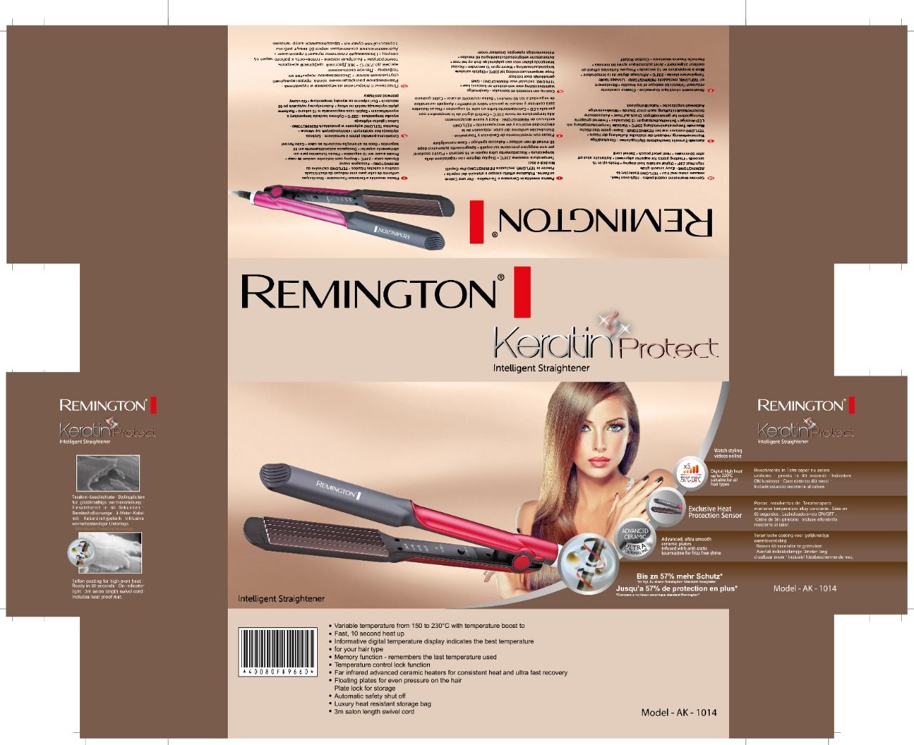 Keratin protect intelligent outlet straightener