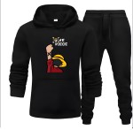 Tracksuit Black Huddie & Black Trouser Trendy And Amazing Pirate Printed Fleece Pocket Drawstring Winter Wear Smart Fit Hoody