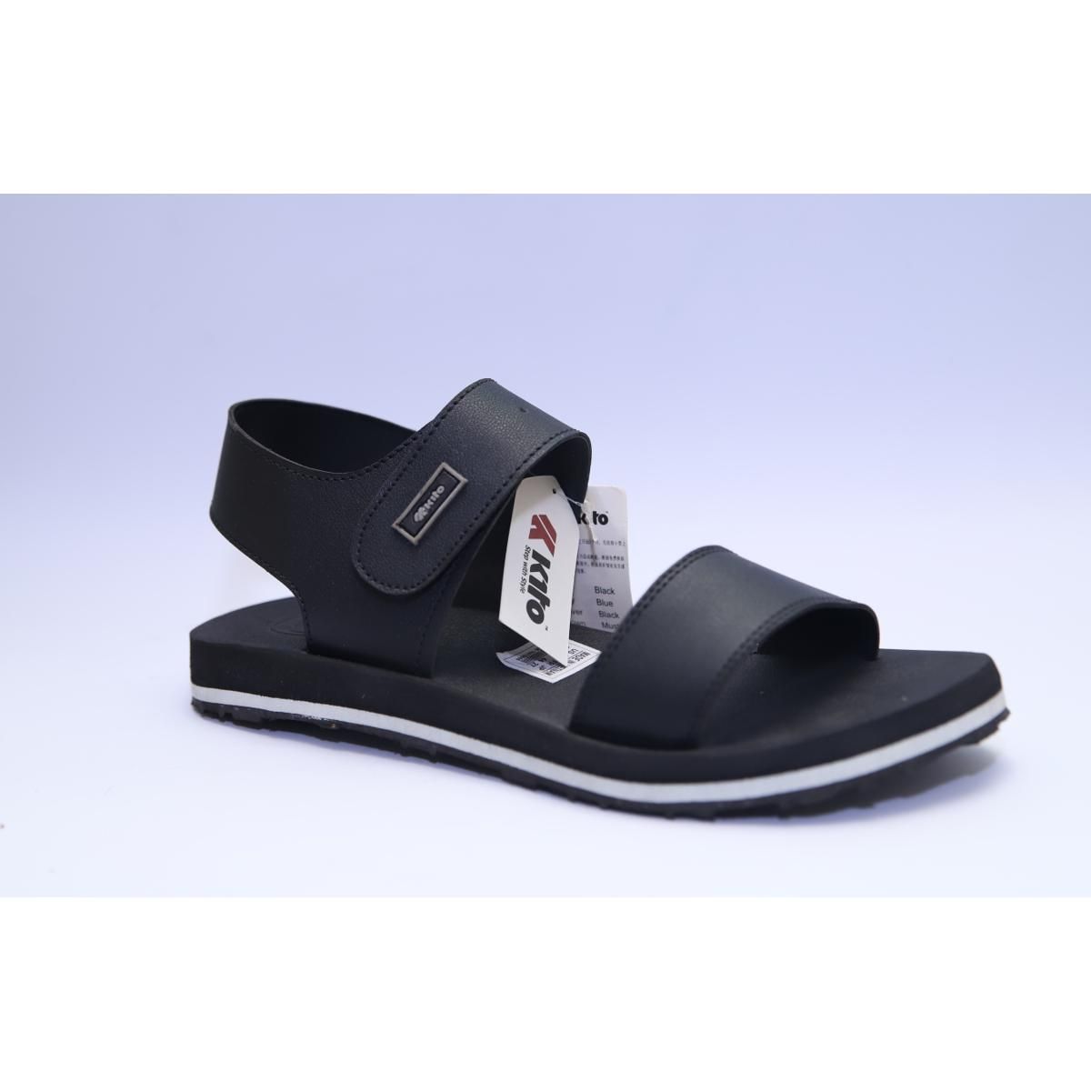 Stylish Men Ultra Soft Kito Sandals In Black Color For Summer Use Latest Design  16443 943 