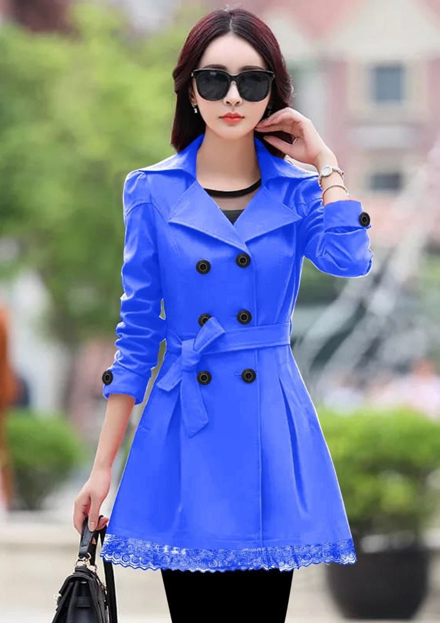 Buy Women's Lace Style Korean Trench Coat at Lowest Price in Pakistan ...